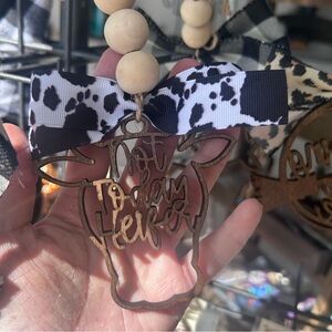 Not today Heifer 🐄🐮 3D laser cut wooden car charm